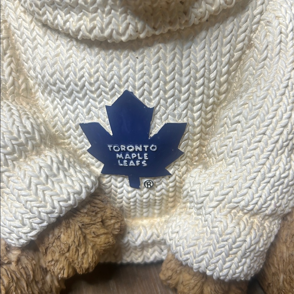 NHL Toronto Maple Leafs Resin Coin Bank Bear Collectible - Picture 5 of 17